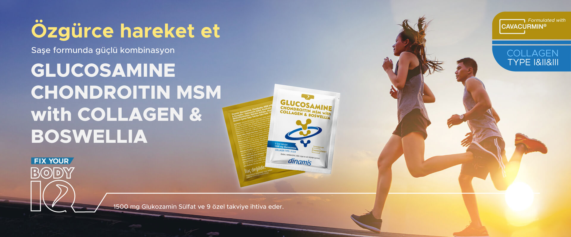 Dinamis Glucosamine Chondroitin MSM with Collagen & Boswella